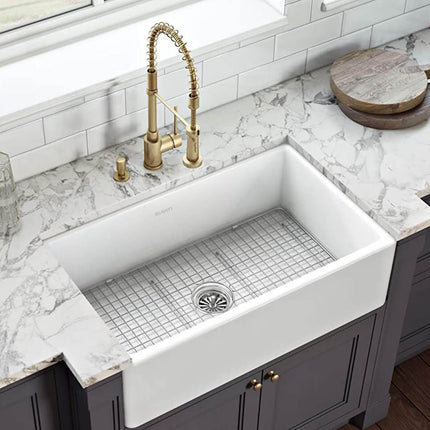 Ruvati Stainless Steel Bottom Rinse Grid Replacement for RVL2100WH Fireclay Kitchen Sink - RVA621009 Ruvati
