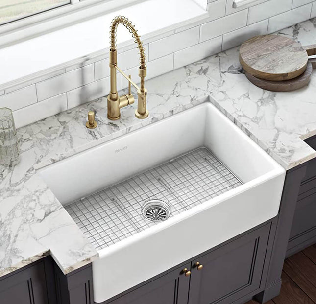 Ruvati Stainless Steel Bottom Rinse Grid Replacement for RVL2100WH Fireclay Kitchen Sink - RVA621009 Ruvati