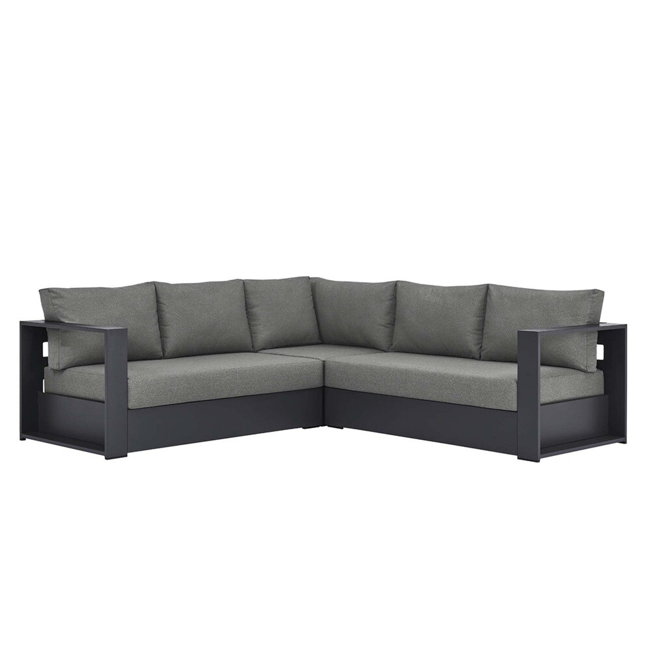 Modway EEI-6668 Tahoe 3-Piece Outdoor Patio Powder-Coated Aluminum Sectional Sofa Set