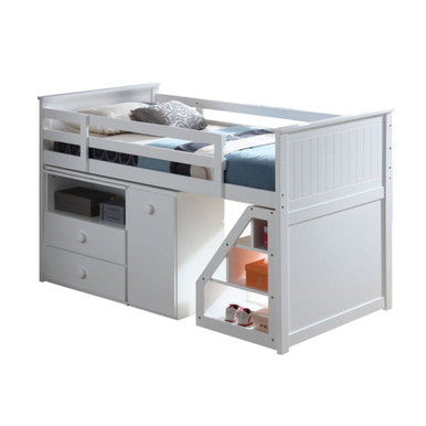 ACME 19405 Wyatt Loft Bed, Chest, Desk & Ladder, White (1Set/5Ctn) ACME Furniture
