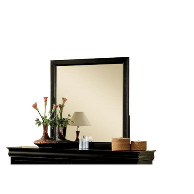 ACME 19504 Louis Philippe III Mirror, Black ACME Furniture