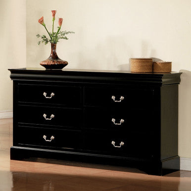 ACME 19505 Louis Philippe III Dresser, Black ACME Furniture