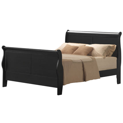 ACME 19510T Louis Philippe III Twin Bed, Black (1Set/2Ctn)