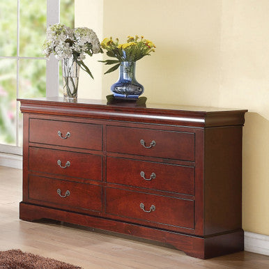 ACME 19525 Louis Philippe III Dresser, Cherry ACME Furniture