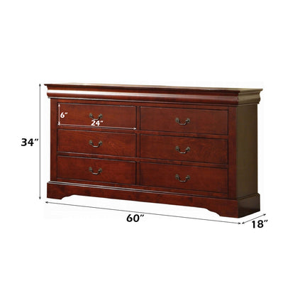 ACME 19525 Louis Philippe III Dresser, Cherry