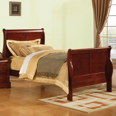 ACME 19530T Louis Philippe III Twin Bed, Cherry (1Set/2Ctn) ACME Furniture