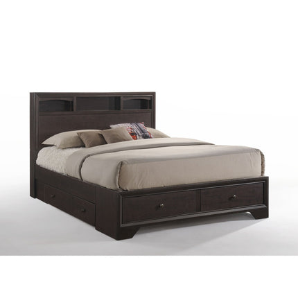 ACME 19560Q Madison II Queen Bed with Storage, Espresso (1Set/3Ctn)