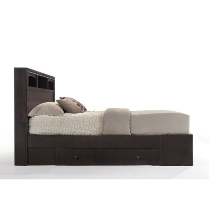 ACME 19560Q Madison II Queen Bed with Storage, Espresso (1Set/3Ctn)