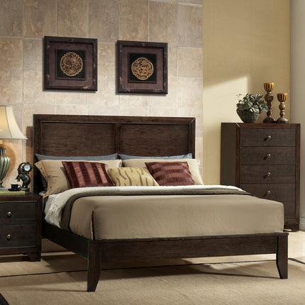 ACME 19570Q Madison Queen Bed, Espresso (1Set/2Ctn)