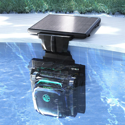 WYBOT S2 Solar with Solar-Powered Charging Dock Robotic Pool Cleaner WYBOT
