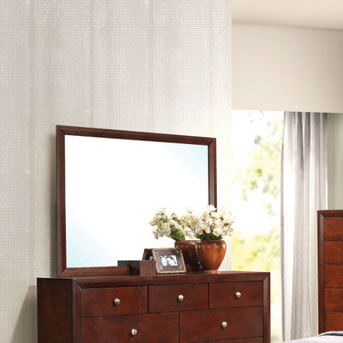 ACME 20404 Ilana Mirror, Brown Cherry ACME Furniture