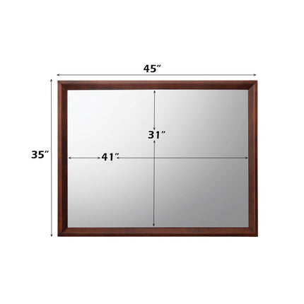 ACME 20404 Ilana Mirror, Brown Cherry