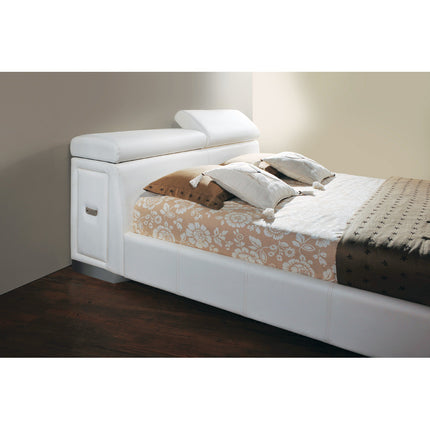 ACME 20420Q Manjot White PU Queen Bed  1