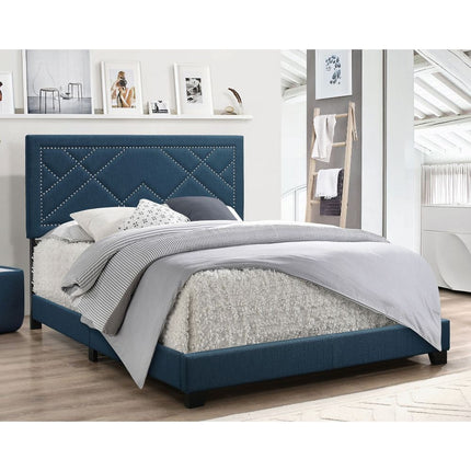 ACME 20857EK Ishiko Eastern King Bed, Dark Teal Fabric