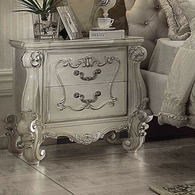 ACME 21133 Versailles Nightstand, Bone White ACME Furniture
