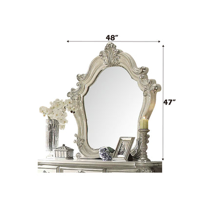 ACME 21134 Versailles Mirror, Bone White  2