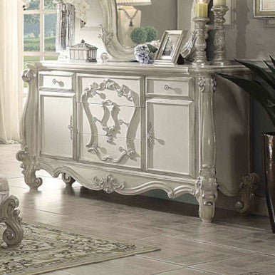 ACME 21135 Versailles Dresser, Bone White ACME Furniture