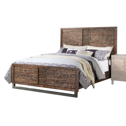 ACME 21290Q Andria Queen Bed, Reclaimed Oak (1Set/3Ctn)