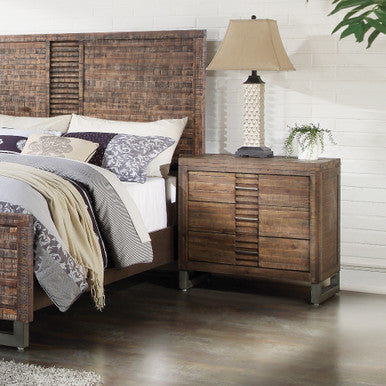 ACME 21293 Andria Nightstand, Reclaimed Oak ACME Furniture