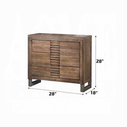 ACME 21293 Andria Nightstand, Reclaimed Oak ACME Furniture