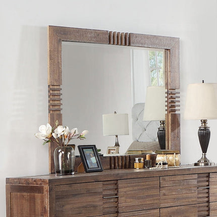 ACME 21294 Andria Mirror, Reclaimed Oak ACME Furniture