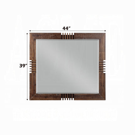 ACME 21294 Andria Mirror, Reclaimed Oak ACME Furniture