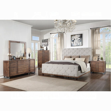 ACME 21294 Andria Mirror, Reclaimed Oak ACME Furniture