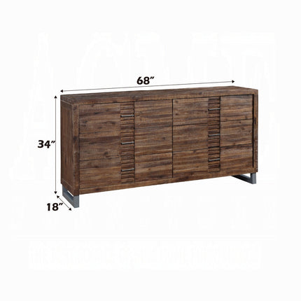 ACME 21295 Andria Dresser, Reclaimed Oak ACME Furniture