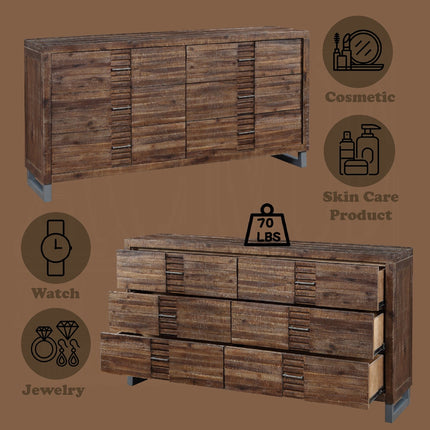 ACME 21295 Andria Dresser, Reclaimed Oak ACME Furniture