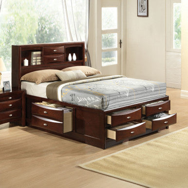 ACME 21590F Ireland Full Bed with Storage, Espresso (1Set/4Ctn) ACME Furniture