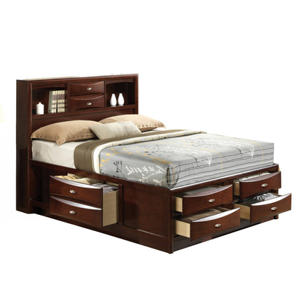 ACME 21596EK Ireland - Storage Espresso Eastern King Bed  1