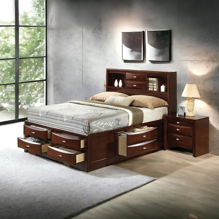 ACME 21596EK Ireland - Storage Espresso Eastern King Bed  6