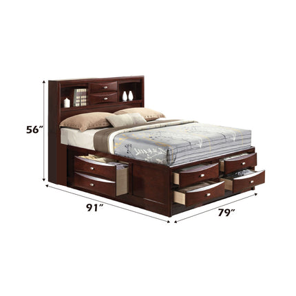 ACME 21596EK Ireland - Storage Espresso Eastern King Bed  9