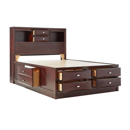 ACME 21600Q Ireland - Storage Espresso Queen Bed  3