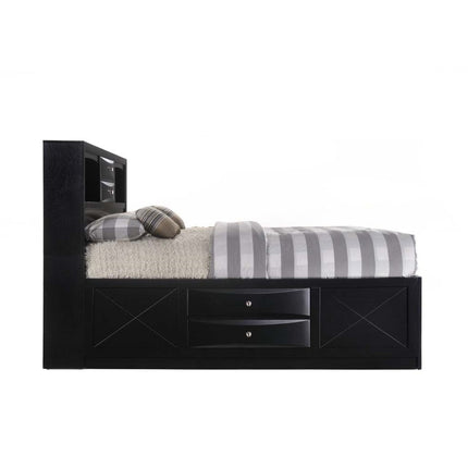 ACME 21606EK Ireland - Storage Black Eastern King Bed  3