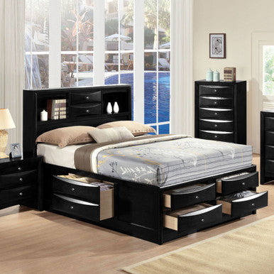 ACME 21620F Ireland Full Bed with Storage, Black (1Set/4Ctn) ACME Furniture