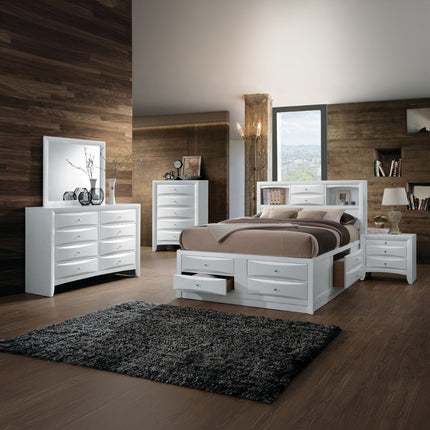 ACME 21696EK Ireland Eastern King Bed with Storage, White (1Set/4Ctn)