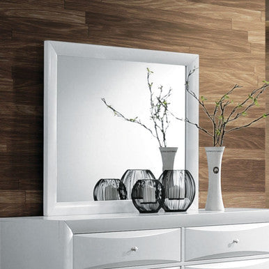 ACME 21705 Ireland Mirror, White ACME Furniture