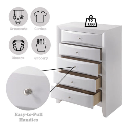 ACME 21707 Ireland Chest, White