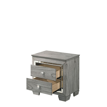 ACME 21823 Antares Nightstand, Light Gray Oak