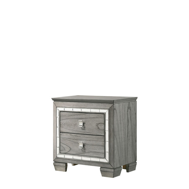 ACME 21823 Antares Nightstand, Light Gray Oak