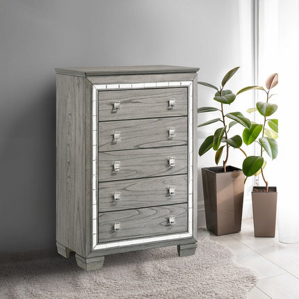 ACME 21826 Antares Chest, Light Gray Oak
