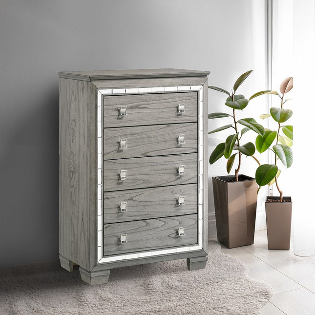 ACME 21826 Antares Chest, Light Gray Oak