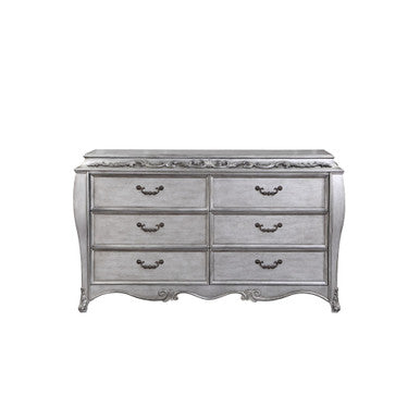 ACME 22145 Leonora Dresser (Jewelry Tray), Vintage Platinum ACME Furniture