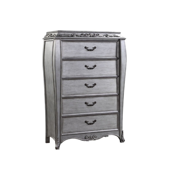 ACME 22146 Leonora Chest, Vintage Platinum