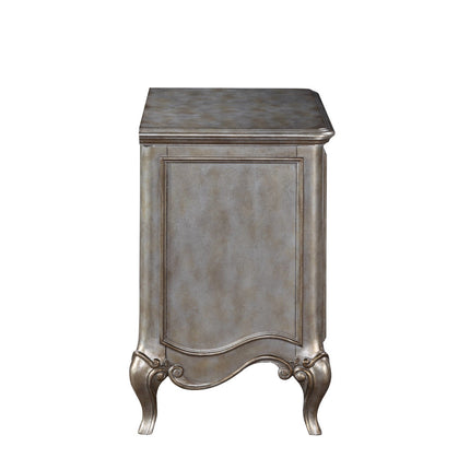 ACME 22203 Esteban Nightstand (2 Drw), Antique Champagne