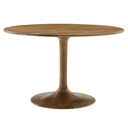 Modway EEI-7051 Lippa 48" Round Solid Wood Dining Table in Black Modway