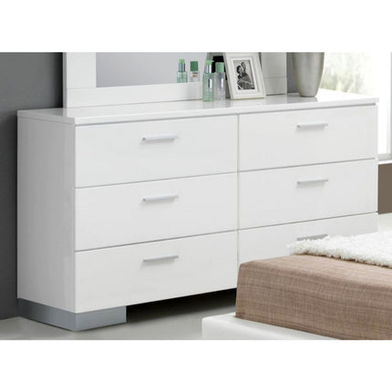 ACME 22635 Lorimar Dresser, White & Chrome Leg