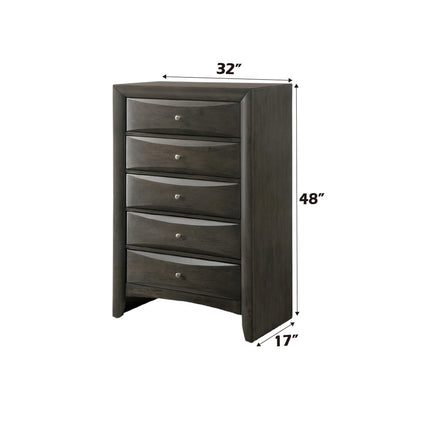 ACME 22707 Ireland Chest, Gray Oak