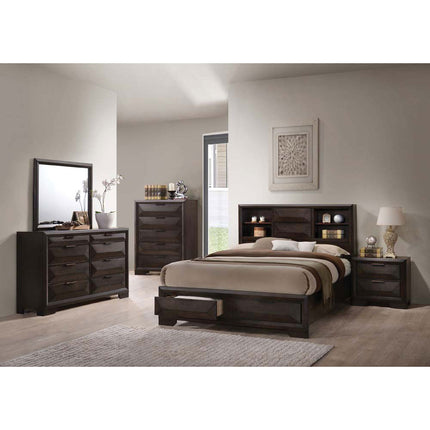 ACME 22870Q Merveille Queen Bed with Storage, Espresso (1Set/3Ctn)